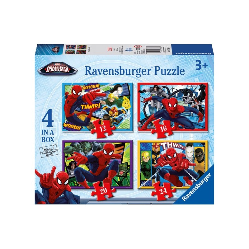 Puzzle 4 en 1: Ultimate Spiderman