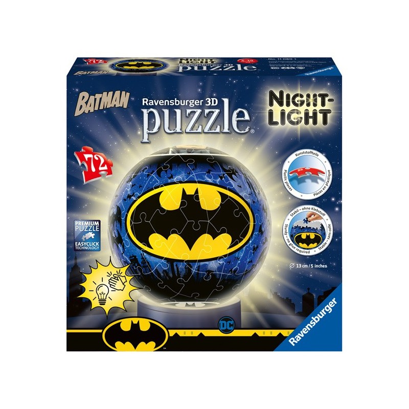 Puzzle 3D - Lámparas: Batman