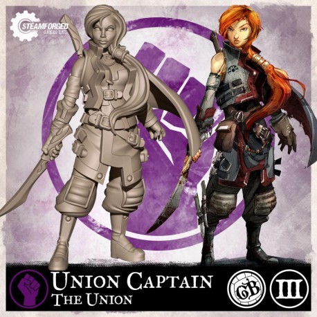 Guild Ball: The Union - Seasoned Brisket Union Captain (Inglés)